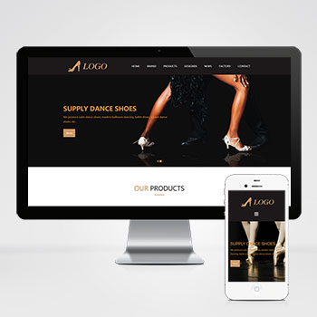  (自適應手機端)英文外貿芭蕾舞鞋網站pbootcms模板 