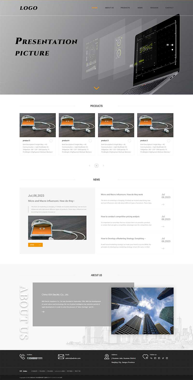 (自適應手機端)英文外貿網站模板 企業通用電子產品外貿網站源碼下載 (自適應手機端)英文外貿網站模板 企業通用電子產品外貿網站源碼下載