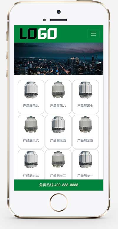 (自適應手機端)冷卻塔網站模板 制冷設備網站源碼 (自適應手機端)冷卻塔網站模板 制冷設備網站源碼