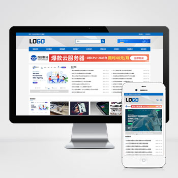 (自適應手機端)網站優化SEO博客類網站模板-帶廣告位