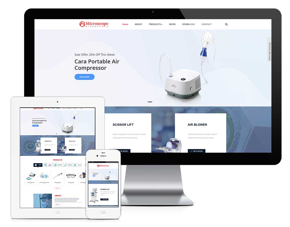 響應式醫療器械外貿企業網站模板(圖1) 1.jpg